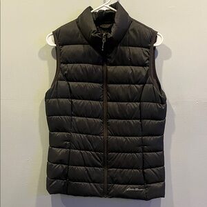 Eddie Bauer Quilted Black Vest